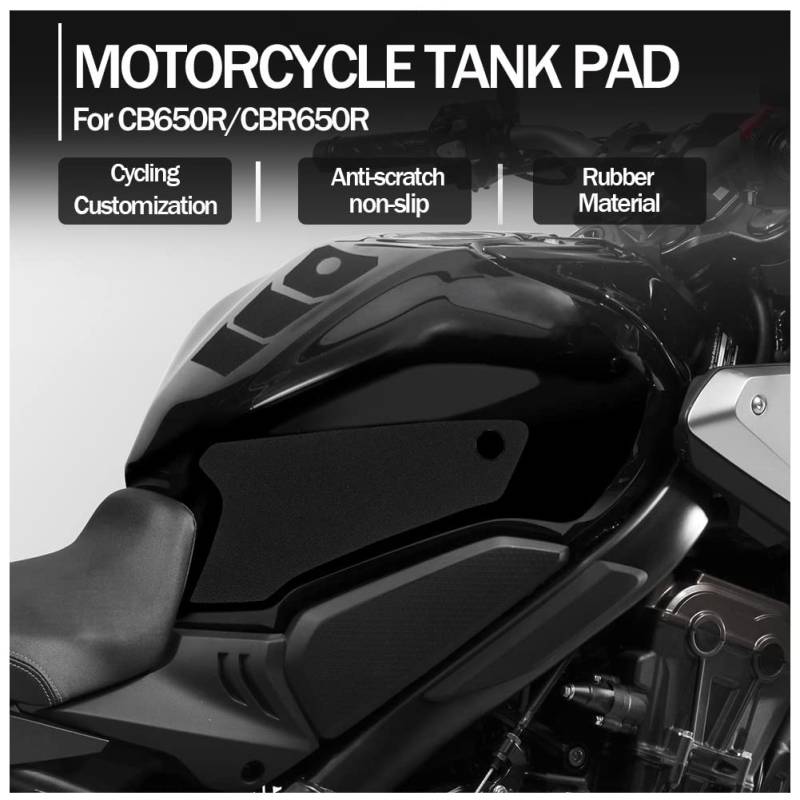 Motorrad Anti-Rutsch-Tankpad, Traktionspads, Aufkleber, Griffaufkleber, Schutz für CB650R CBR650R CB 650R CBR 650R CB 650 R CBR 650 R CB-650-R CBR-650-R 2019 2020 2021 2022 2023 von Fayedenicy