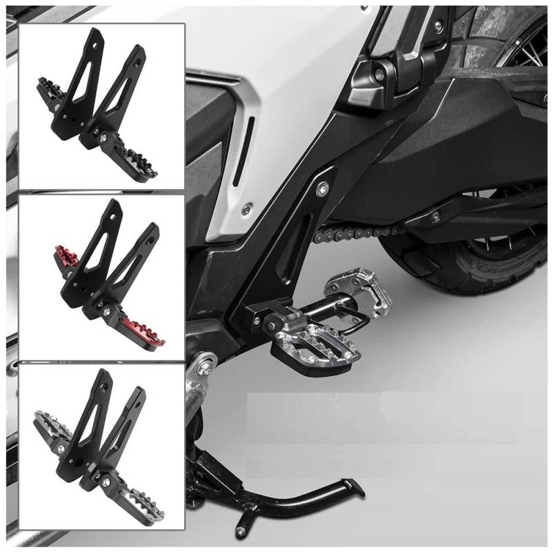 Motorrad-Beifahrer-Fußrastenpedal für X ADV XADV X-ADV 750 XADV750 X ADV750 XADV-750 2021 2022 2023 Klappbare hintere Stützfußraste Fußrastenanlage Verkleidungssatz Zubehör (Titan) von Fayedenicy