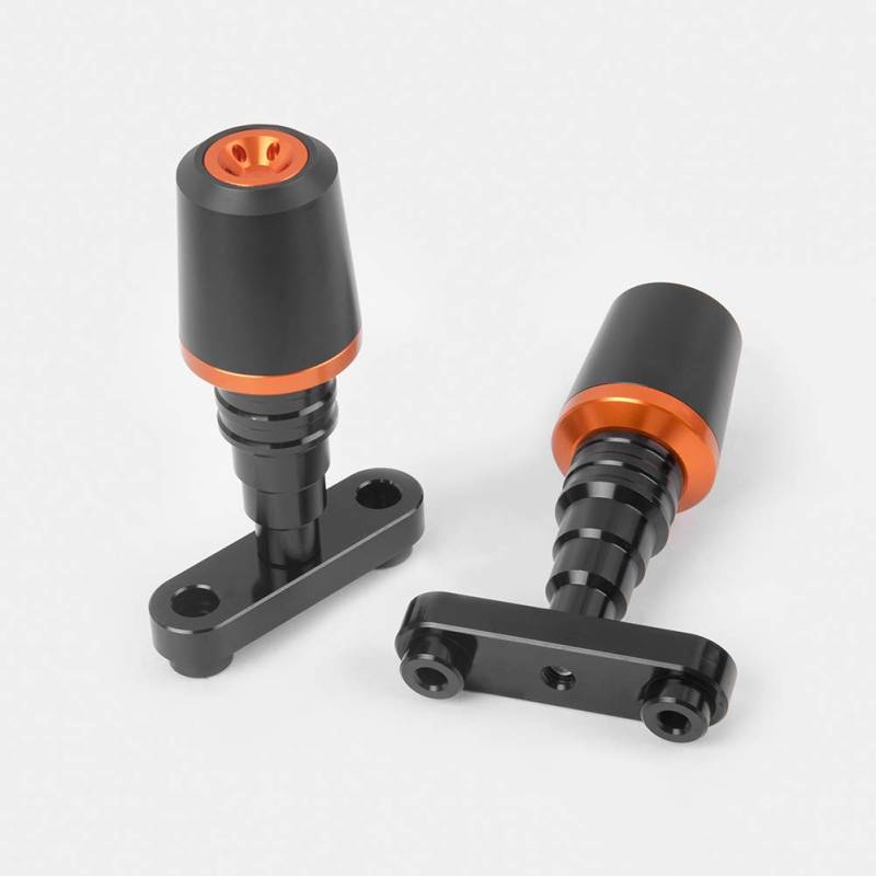 Motorrad CNC Aluminium Sturzpad Motorschutz Anti Crash Pads Protector für Duke 125 200 250 Duke125 Duke200 Duke250 2017-2022 Duke 390 Duke390 2017-2023 Zubehör Teile (Orange) von Fayedenicy