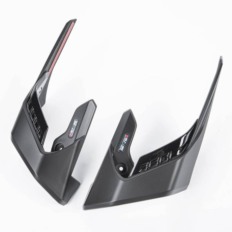 Motorrad Downforce Naked Spoiler Feste Winglets Verkleidungsflügelabweiser für CB650R CB 650 R CB 650R CB-650-R 2019 2020 2021 2022 2023 Seitenflügelabdeckung Rahmenverkleidungen (Schwarz) von Fayedenicy