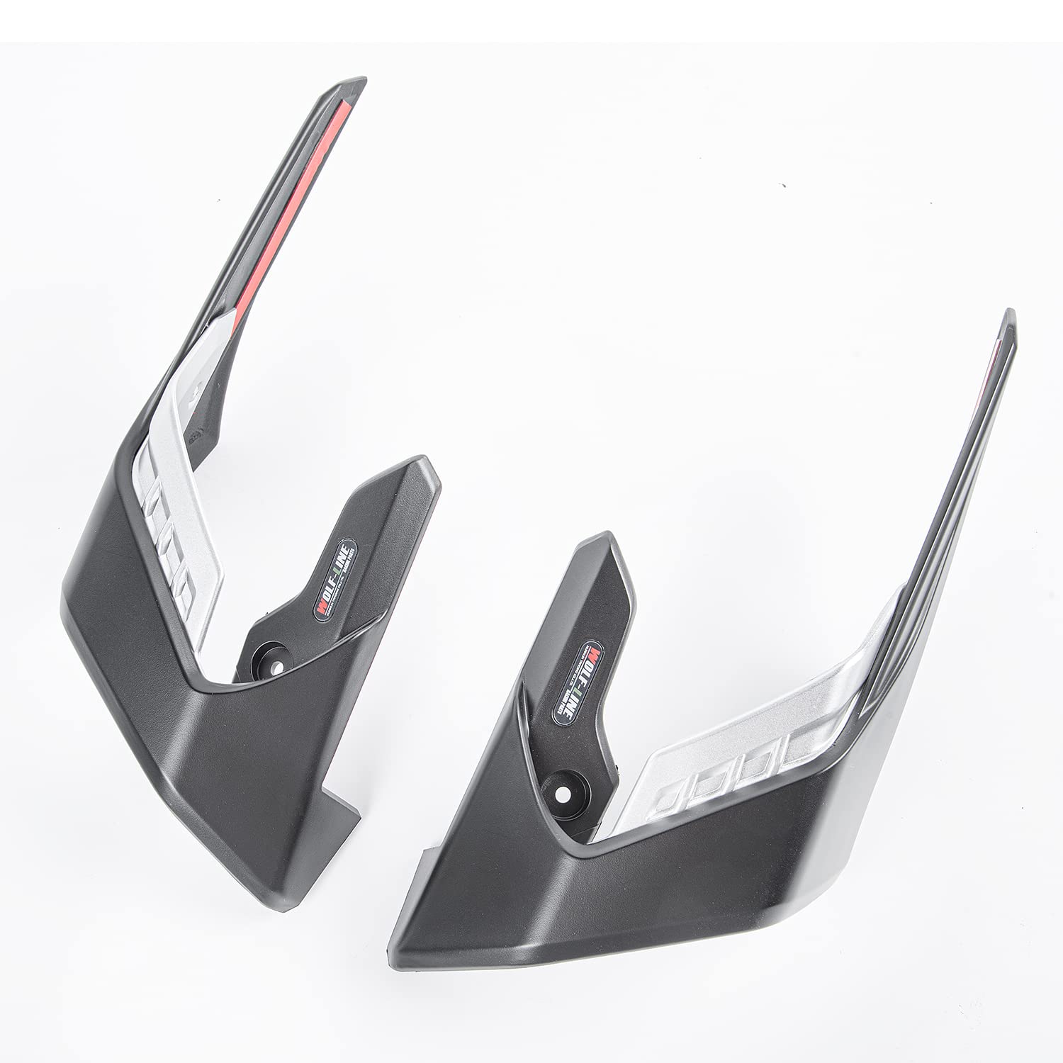 Motorrad Downforce Naked Spoiler Feste Winglets Verkleidungsflügelabweiser für H-onda CB650R CB 650 R CB 650R CB-650-R 2019 2020 2021 2022 2023 Seitenflügelabdeckung Rahmenverkleidungen (Silber) von Fayedenicy