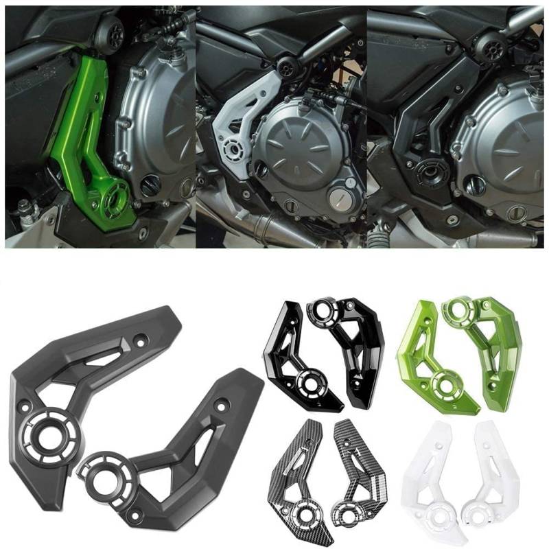 Motorrad Front Seitenverkleidung Rahmen Verkleidung Verkleidung Motorhaube Schutz Dekoration Body Kits für Z650 Z 650 Ninja 650 Ninja650 2017 2018 2019 2020 2021 2022 2023 (Mattschwarz) von Fayedenicy