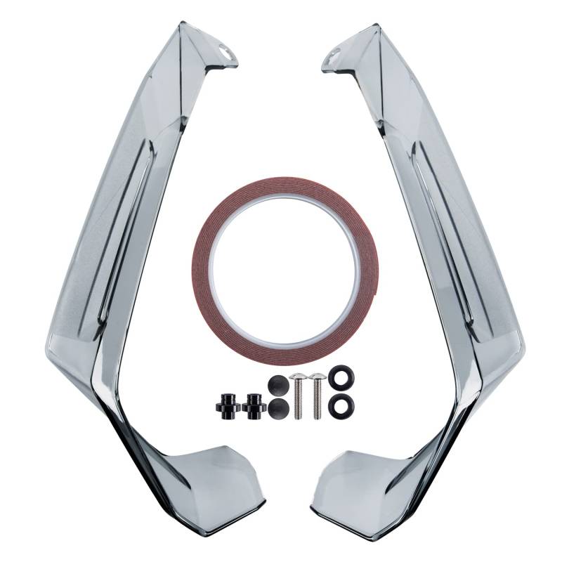 Motorrad Front Winglets Seitenflügel Luftabweiser Windschutzscheibe Spoiler Windschutzscheibe Verkleidungssatz für Forza 750 Forza750 2021-2022 (Rücklichtrauch) von Fayedenicy