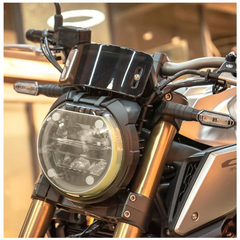 Fayedenicy Motorrad Frontscheinwerfer Objektivschutz Abdeckung Scheinwerfer Lampe Bildschirm Schutzfolie für CB650R CB1000R CB 650R 1000R CB 650 R CB 1000 R 2018 2019 2020 2021 2022 2023 (Klar) von Fayedenicy