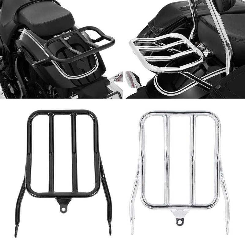 Motorrad-Heckgepäckträger-Unterstützung, Regal-Rack-Halter, Top-Case für R18 R 18 R-18 Bikes 2020 2021 2022 2023 Zubehör für den Adapter für die hintere Kotflügel-Gepäckträgerhalterung (Schwarz) von Fayedenicy