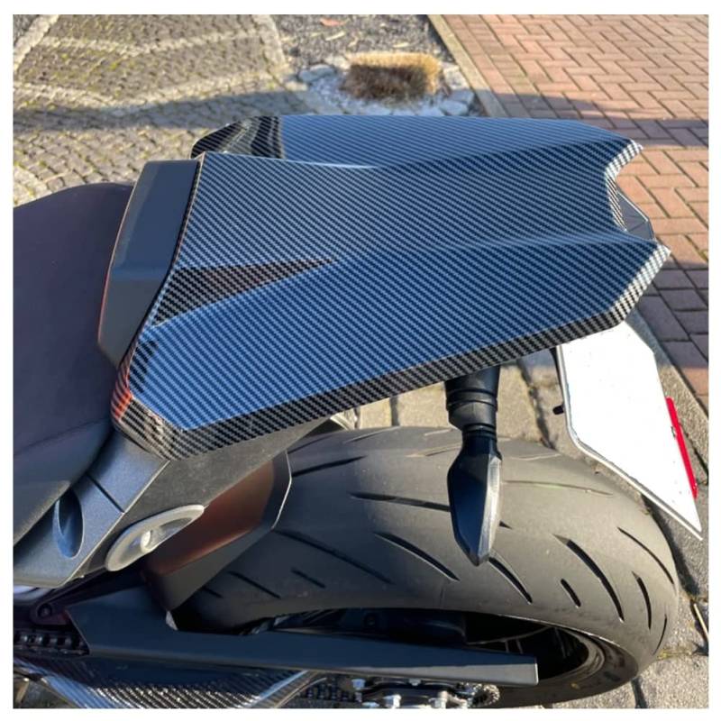 Fayedenicy Motorrad Hinten Sozius Soziussitz Abdeckung Gugel Heckverkleidung Heckabschnitt Buckel Zubehör für 1290 Super Duke Superduke R 2020 2021 2022 2023 (Carbon-Look) von Fayedenicy