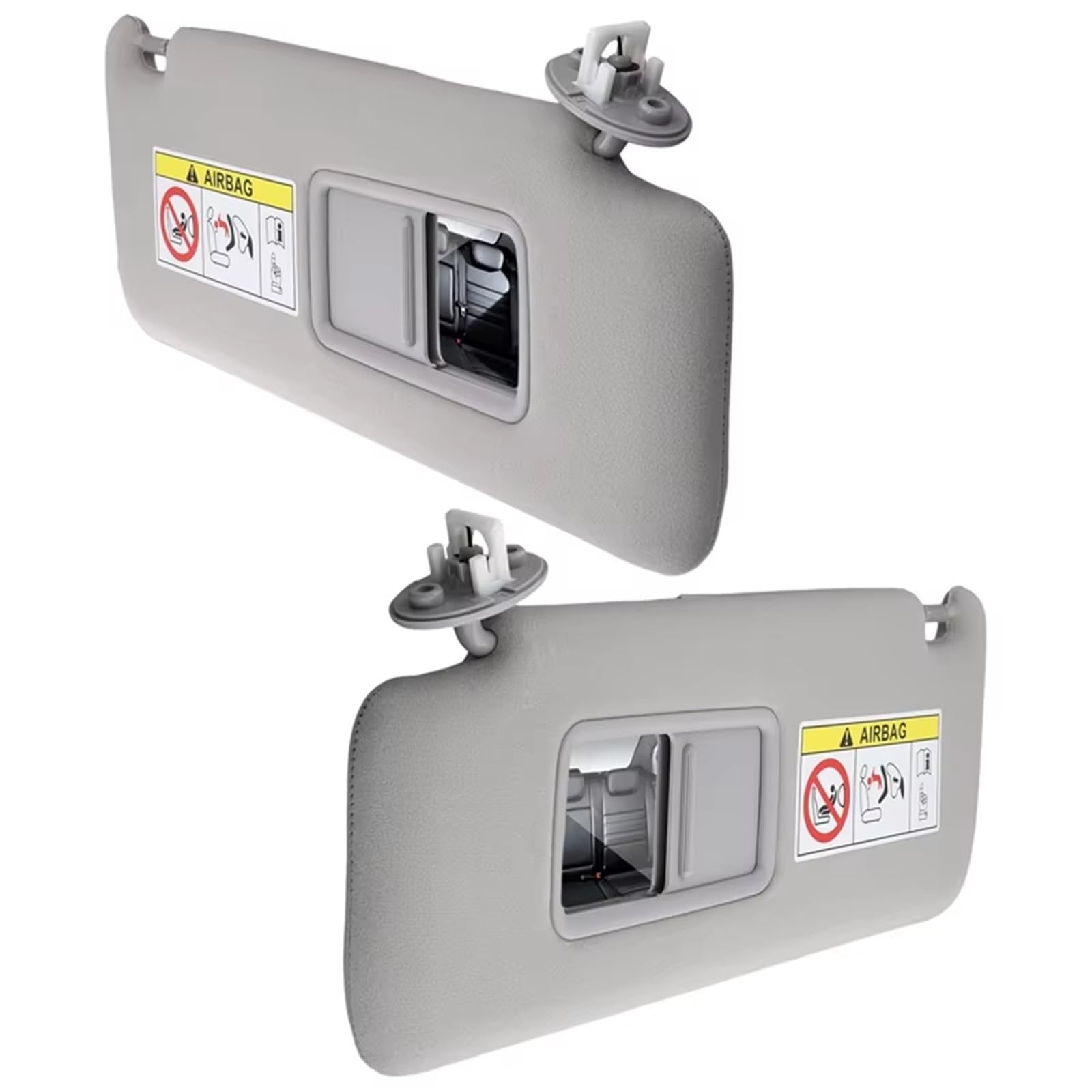 Auto Sonnenblende Austausch Graue Sonnenblende Linke Seite Rechte Seite Fahrerseite Beifahrerseite J15 Für Toyota Für Land Für Cruiser Prado KDJ155 KDJ150 2009-2023 Sonnenblende Zubehör von Fbxmjoa