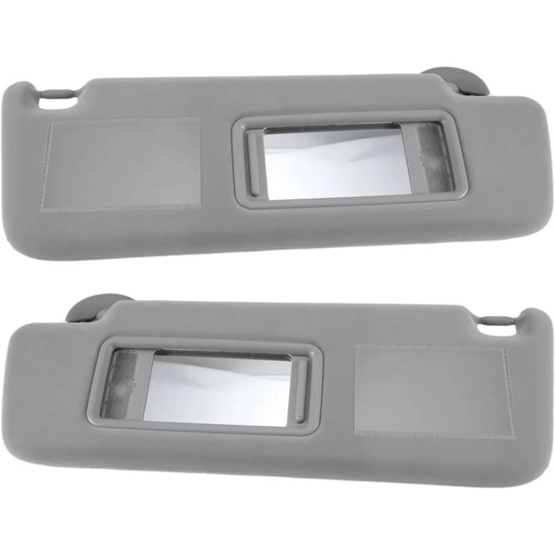 Auto Sonnenblende Austausch Sonnenblende Mit Make-up-Spiegel Für Toyota Prado (2002–2009), Beige Und Grau, Links, Rechts Oder Komplettes Set (74320-60850-B1) Sonnenblende Zubehör(Left Right Set Gray) von Fbxmjoa