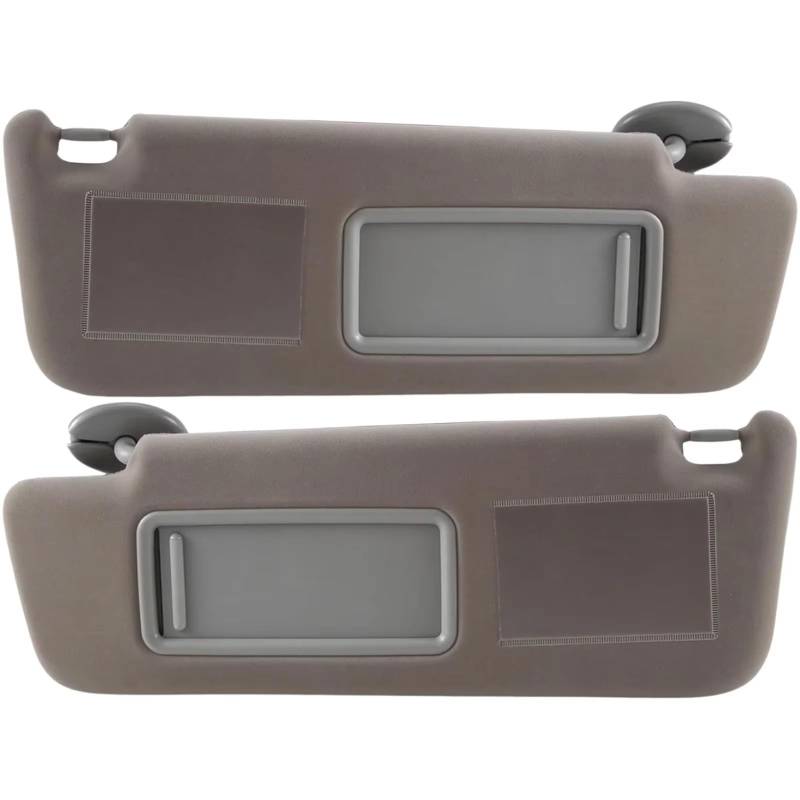 Auto Sonnenblende Austausch Sonnenblende Mit Make-up-Spiegel Für Toyota Prado (2002–2009), Beige Und Grau, Links, Rechts Oder Komplettes Set (74320-60850-B1) Sonnenblende Zubehör(Left right set beige) von Fbxmjoa
