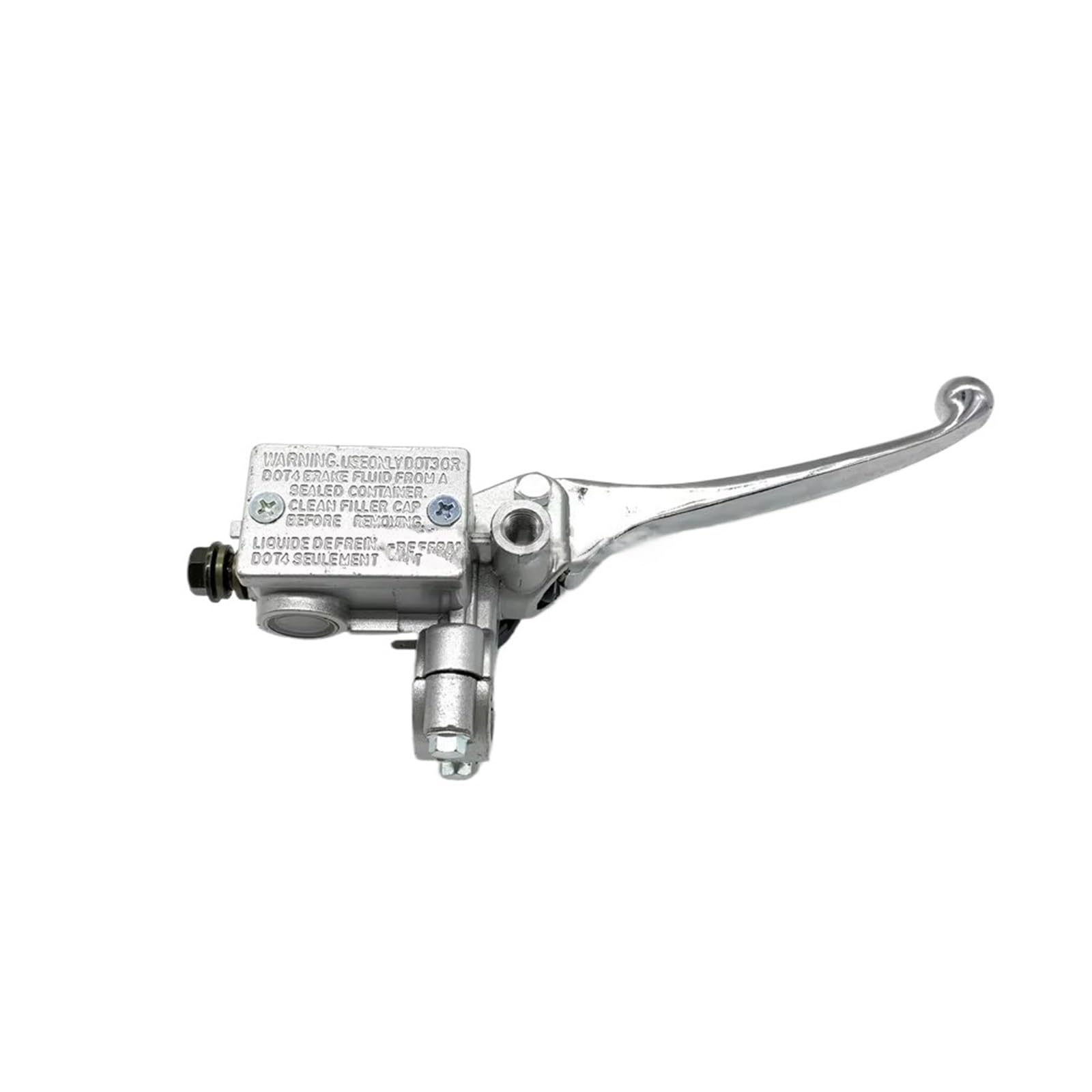 Brems- und Kupplungshebel Motorrad Bremspumpe Vorne Hauptzylinder Hydraulische Bremshebel Rechts Für Dirt Pit Bike ATV Quad Moped Roller Buggy HauptbremszylinderLenker(Silver) von Fbxmjoa