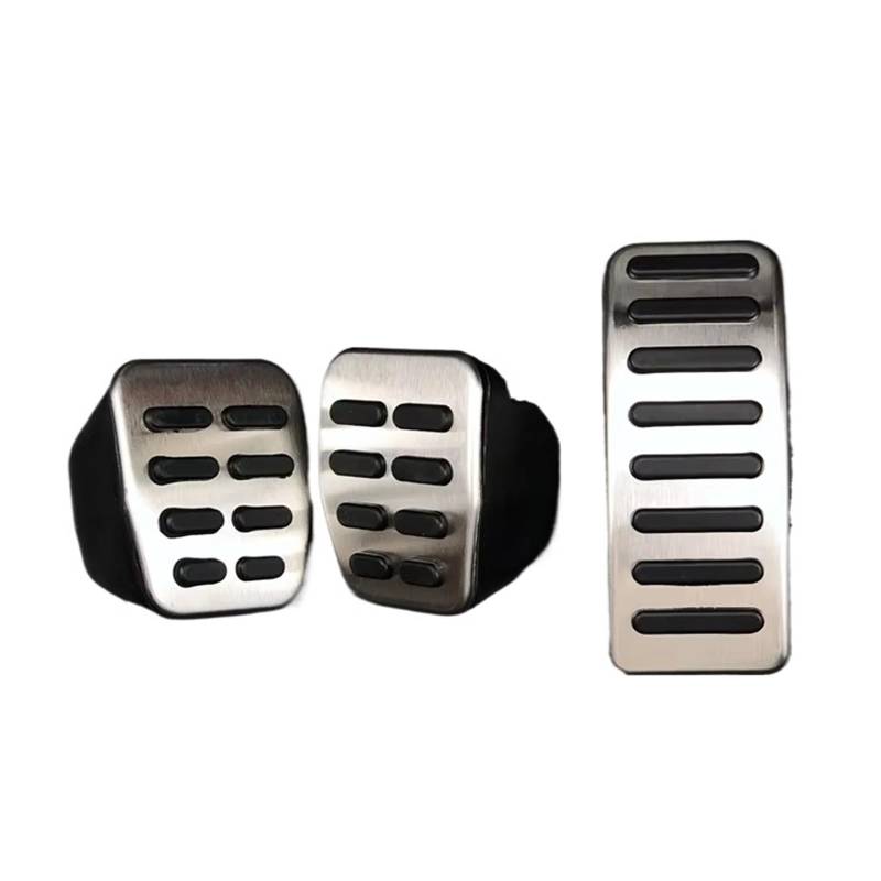 Fußstütze Bremse 1 Satz Edelstahl-Auto-Gas-Bremspedale für A1 A2 für A3/S3 (8L) 1995 1996 1997 1998 1999 2000–2003 Bremse Pedalkappen(3piece for MT) von Fbxmjoa