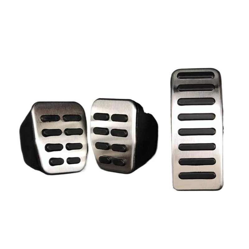 Fußstütze Bremse 1 Satz Edelstahl-Auto-Gasbremspedale Pedale für A1 A2 für A3/S3 (8L) TT + Carbrio 8N 1995 1996 1997 1998-2003 Bremse Pedalkappen(3piece for MT) von Fbxmjoa