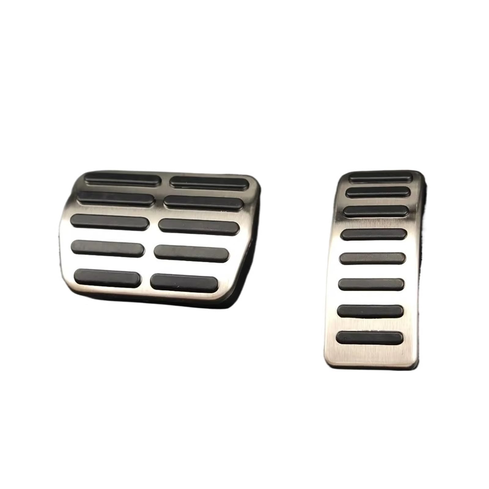 Fußstütze Bremse 1 Set Edelstahl Auto Gas Bremse Pedale Pedale Für Seat Arosa Ibiza 6k / 6L / 6J Toledo Leon 1M 1995-2008 Bremse Pedalkappen(2piece for at) von Fbxmjoa
