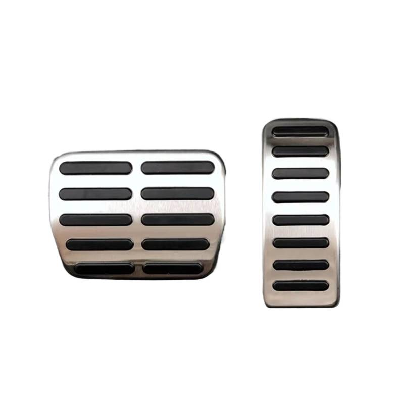 Fußstütze Bremse 1 Set Edelstahl Auto Gas Bremspedale Pedale Für Skoda Für Roomster Für Octavia 1U Für Fabia 1996-2018 Bremse Pedalkappen(2piece for at) von Fbxmjoa
