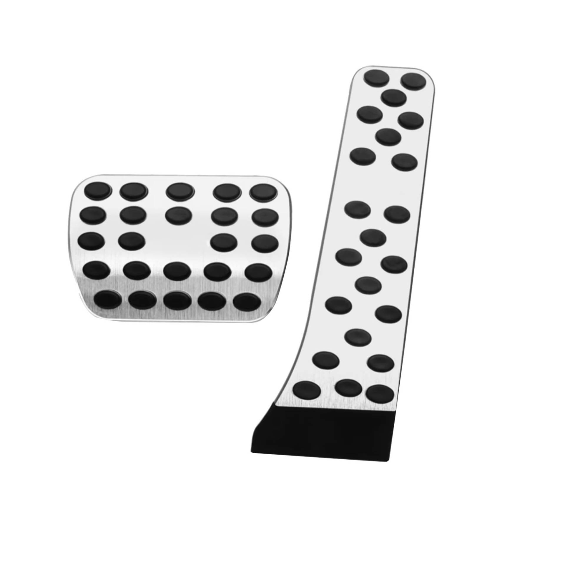 Fußstütze Bremse 2 stück Auto Zubehör Für Benz E Klasse W214 S214 2024 Aluminium Legierung Brems Gas Pedal Pads Abdeckung Bremse Pedalkappen(Silver) von Fbxmjoa
