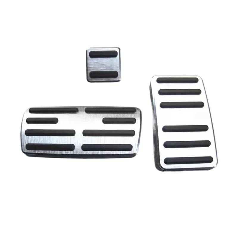 Fußstütze Bremse Auto-Beschleuniger-Bremspedal-Abdeckung, rutschfeste Pads für CR-V für CRV 2012 2013 2014 2015 2016, Fußpedal-Pad-Abdeckungen Bremse Pedalkappen(Silver) von Fbxmjoa