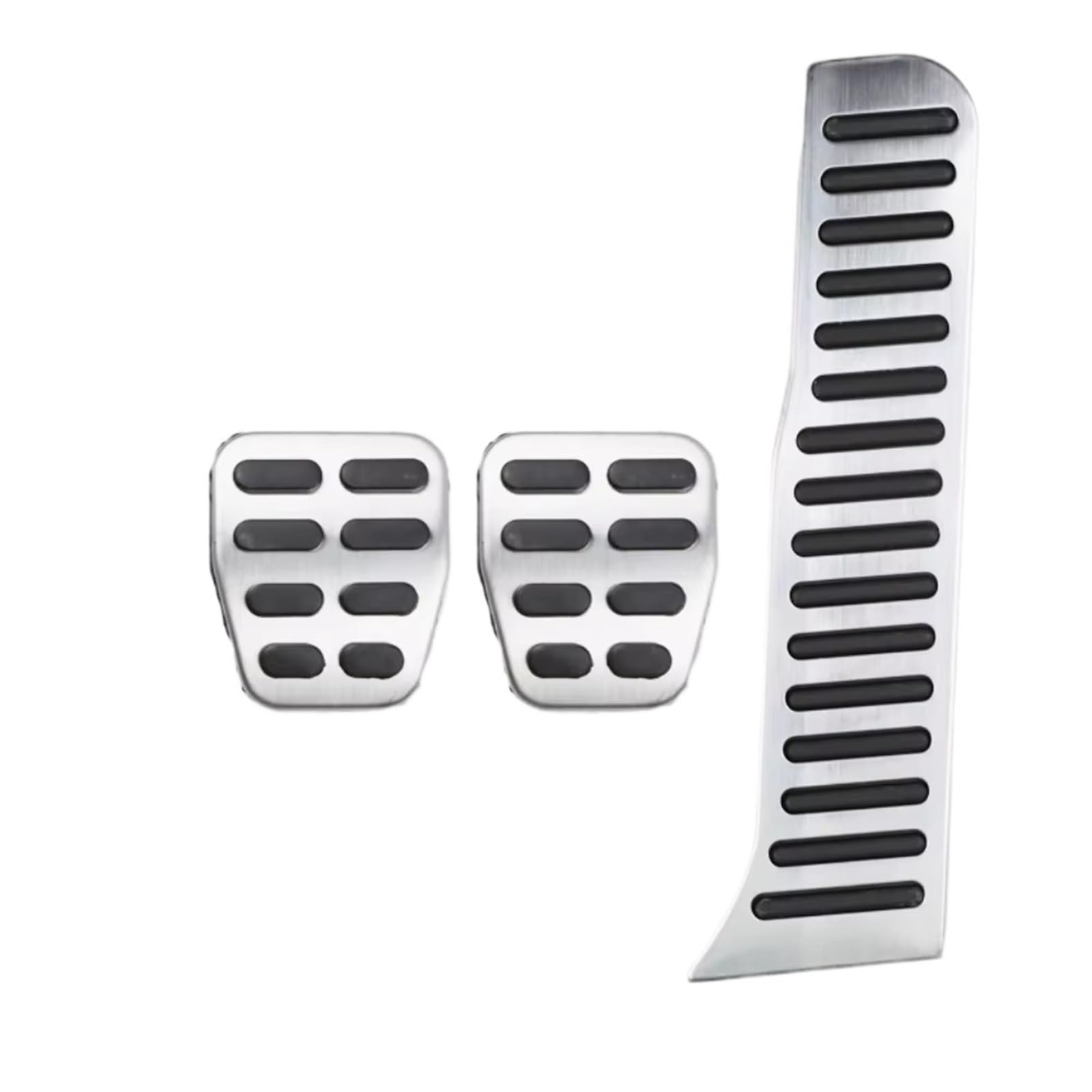 Fußstütze Bremse Auto Edelstahl Pedal Für VW Caddy 2K MK3 Life Maxi 2004 2005 2006~2020 at MT Anti-Slip Kraftstoff Bremse Footres Abdeckung Bremse Pedalkappen(MT Without Rest) von Fbxmjoa