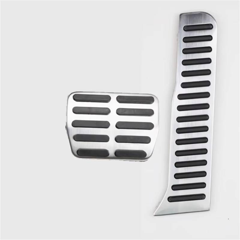 Fußstütze Bremse Auto Edelstahl Pedal Für VW Caddy 2K MK3 Life Maxi 2004 2005 2006~2020 at MT Anti-Slip Kraftstoff Bremse Footres Abdeckung Bremse Pedalkappen(at Without Rest) von Fbxmjoa