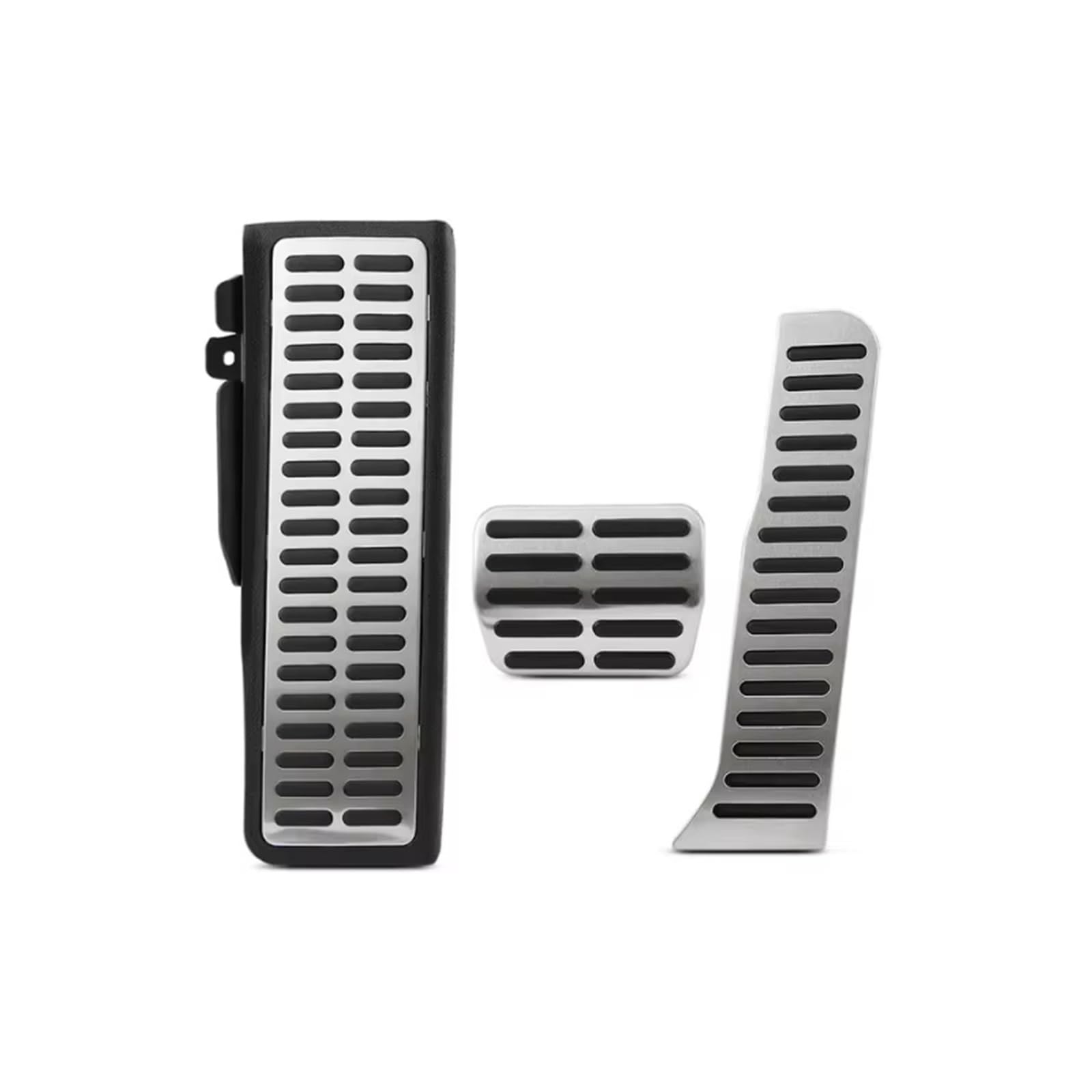 Fußstütze Bremse Auto Edelstahl Pedal Für VW Caddy 2K MK3 Life Maxi 2004 2005 2006~2020 at MT Anti-Slip Kraftstoff Bremse Footres Abdeckung Bremse Pedalkappen(at with Rest) von Fbxmjoa