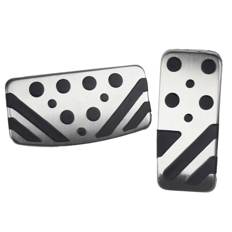 Fußstütze Bremse Auto Fußpedale Abdeckung Für Mitsubishi Lancer EX Galant Fortis Für Proton Inspira 2008~2017 Gaspedal Bremspedal Pad Bremse Pedalkappen(2 Piece) von Fbxmjoa