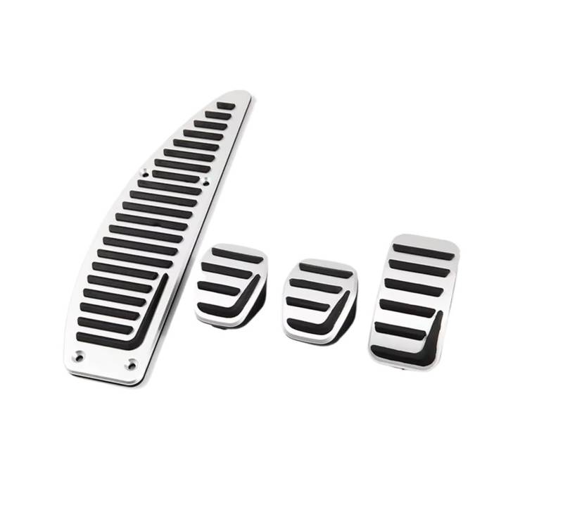 Fußstütze Bremse Auto Fußstütze Kupplung Bremse Gas Accelerator Auto Pedal Pad für Volvo S40 V40 C30 MT Aluminium Legierung Bremse Pedalkappen(4 Piece MT) von Fbxmjoa