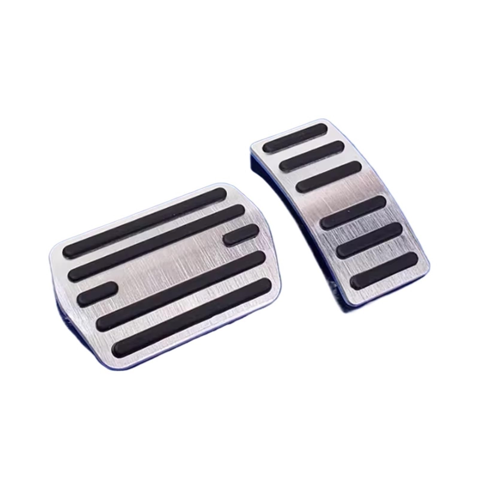 Fußstütze Bremse Auto Gas Bremspedal Für Mazda 3 Mazda3 BL Axela 2010 2011 2012 2013 Aluminium Legierung Anti-Slip Fuß Pedale Kupplung Bremse Pedalkappen(Silver) von Fbxmjoa
