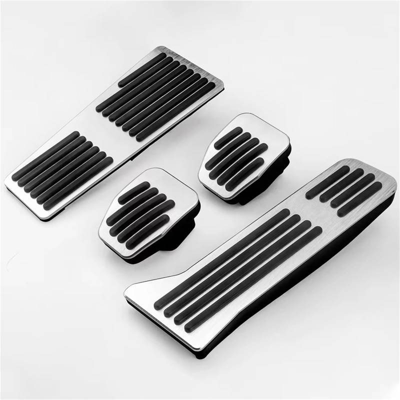 Fußstütze Bremse Auto-Gaspedal Fußstütze Pedal Bremskupplung Pad für Mazda 2 3 6 CX5 CX8 CX9 CX3 CX-8 2014 2015 2016 2017 2018-2023 Bremse Pedalkappen(RHD at 3piece Silver) von Fbxmjoa