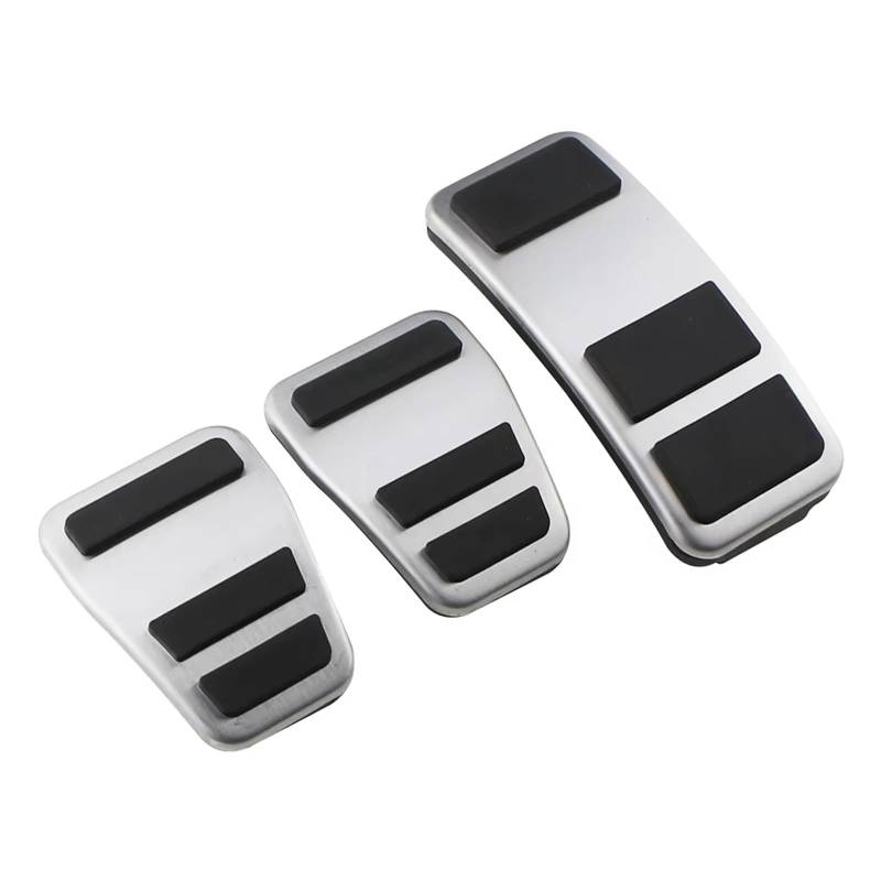 Fußstütze Bremse Auto Pedale Gas Bremspedal Abdeckung Pad Für Ford Fiesta MK8 2013-2023 Ecosport 2012-2023 Für Puma 2019-2023 at MT Bremse Pedalkappen(3piece MT) von Fbxmjoa