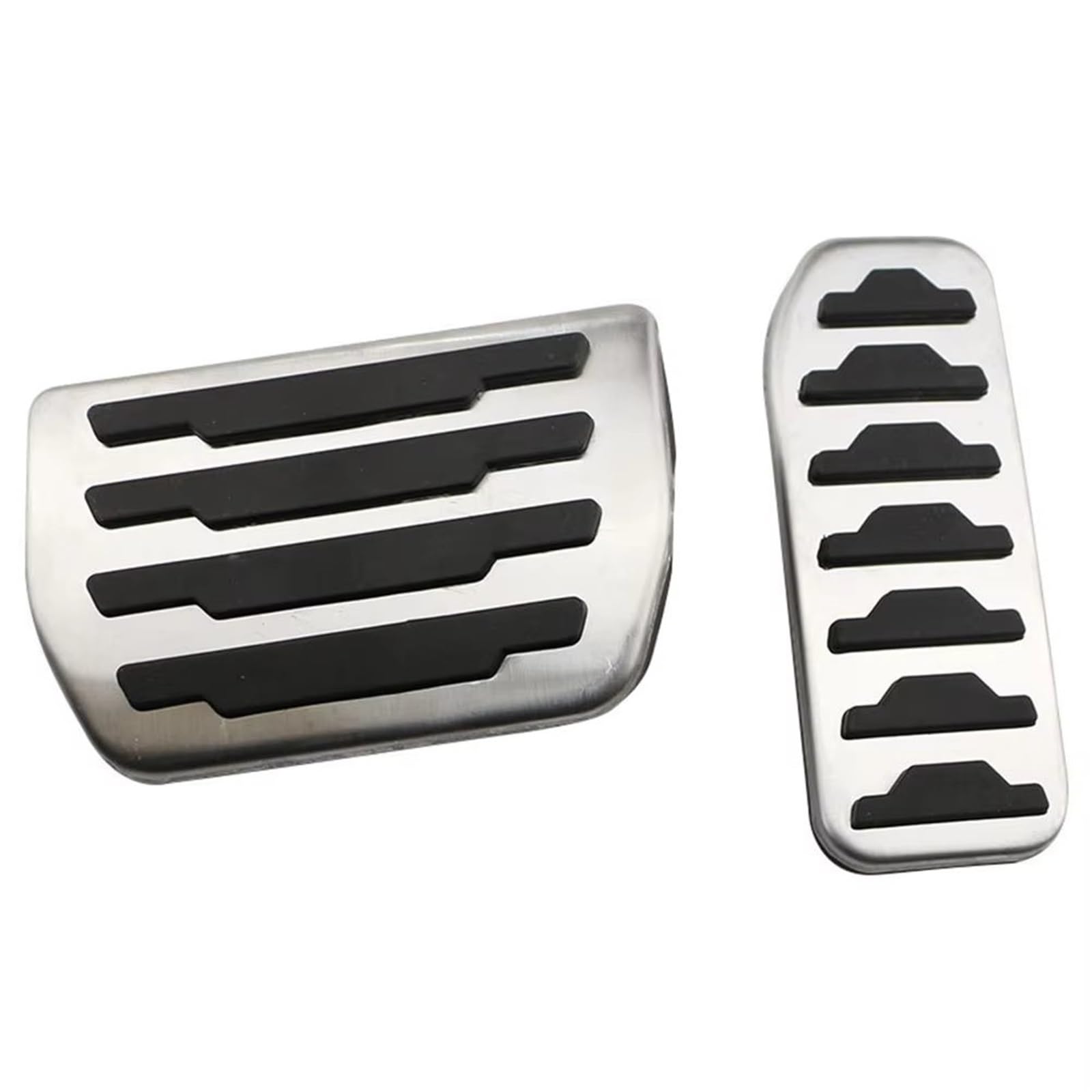 Fußstütze Bremse Autopedale für Land für Rover Range Rover Evoque 2012 2013 2014–2019 Edelstahl-Bremsgaspedal-Schutzabdeckung Bremse Pedalkappen(at Style) von Fbxmjoa