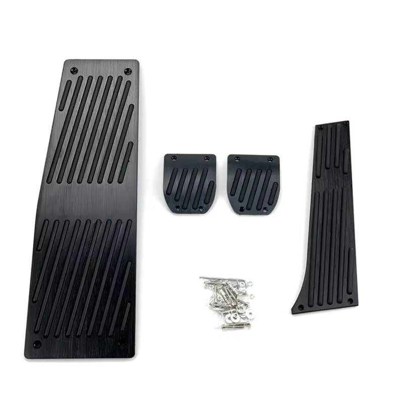 Fußstütze Bremse Autozubehör für E60 E61 E63 E64 E70 für M5 M6 F01 F02 F03 Gaspedal Bremsfußstütze Pedalauflagen Styling Gas Bremse Pedalkappen(MT Black Need Drill) von Fbxmjoa