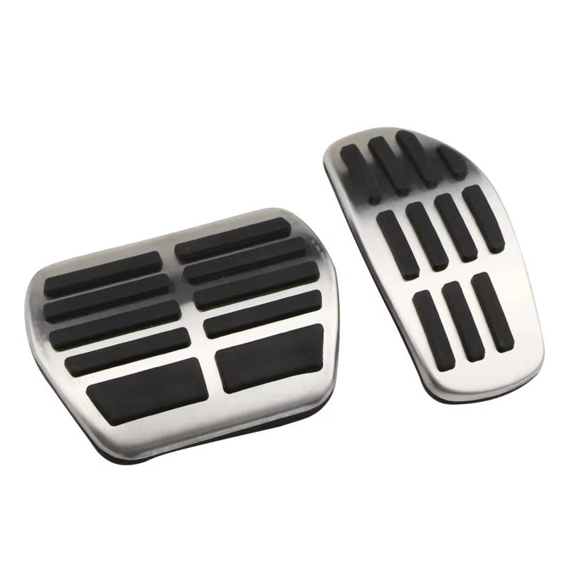 Fußstütze Bremse Edelstahl Auto Pedale Für Koleos 2 Kadjar Gas Bremse Rest Pedal Abdeckung Bremse Pedalkappen(at Without Rest) von Fbxmjoa