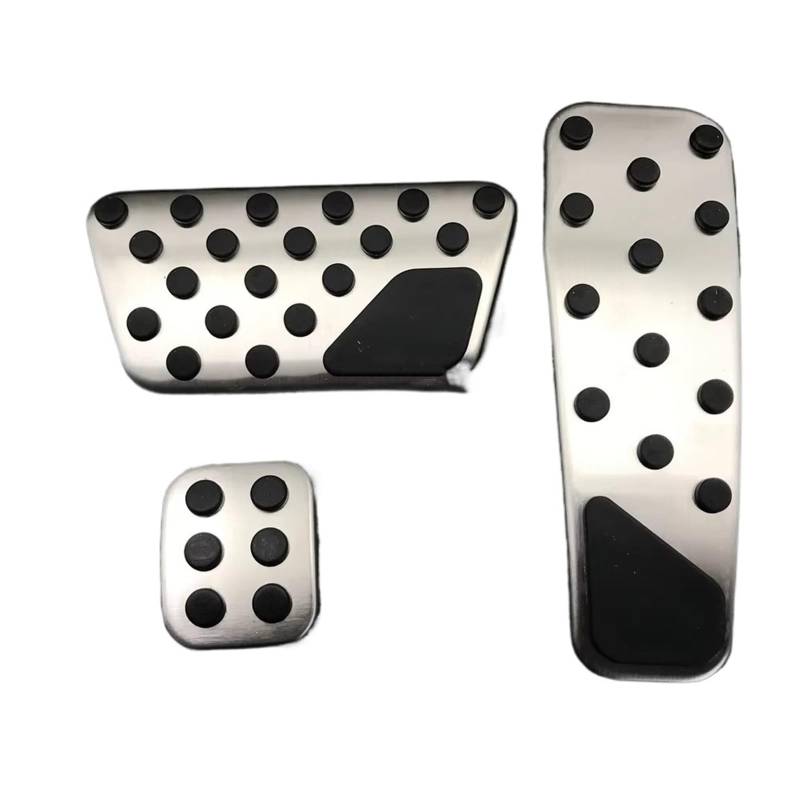 Fußstütze Bremse Edelstahl Auto Zubehör Bremse Fuß Rest Pedal Für Dodge FÜR Ladegerät 2006 2007 2008 2009 2010 2011 2012 2013-2017 Bremse Pedalkappen(Gas Brake (3piece)) von Fbxmjoa