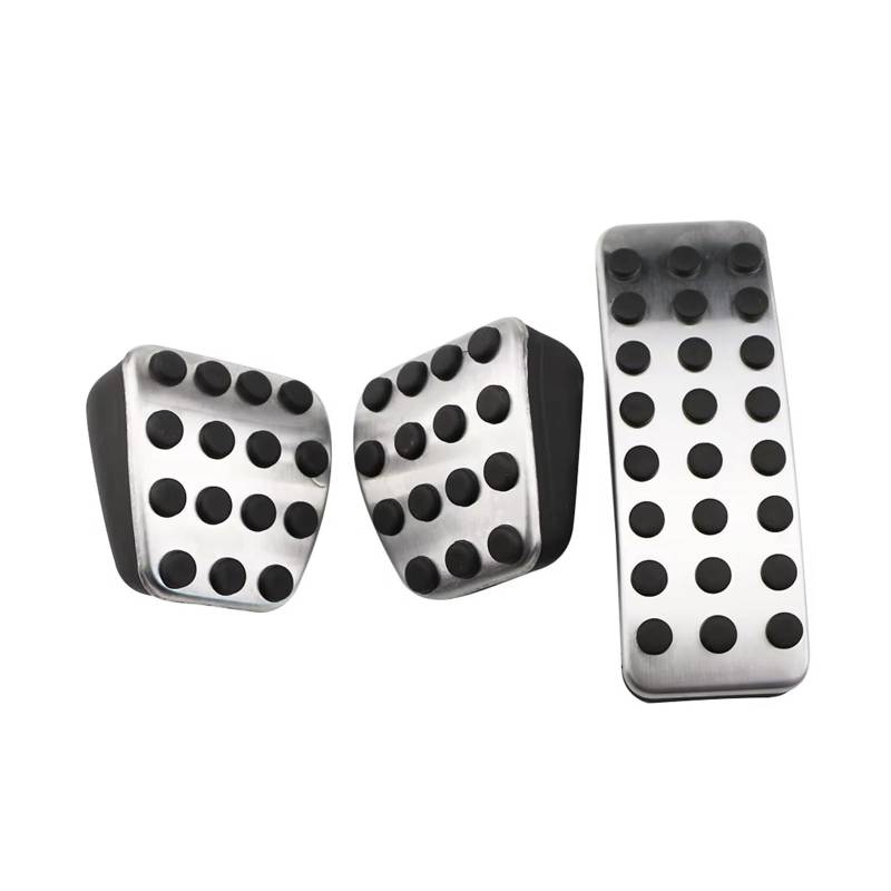 Fußstütze Bremse Edelstahl-Autopedalauflagen-Abdeckung für Benz AB für CLA für GLA für GLE ML GL R W164 X156 X164 2012 2013 2014 2015 Bremse Pedalkappen(MT 3 Piece) von Fbxmjoa