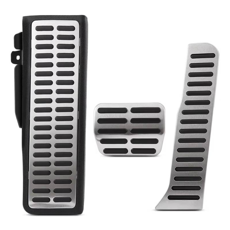 Fußstütze Bremse Edelstahl Für Chery Tiggo 9 2023 Jaecoo 7 2024 Auto Gas Accelerator Bremse Nicht-Slip Pedal Pad Bremspedal Abdeckungen Bremse Pedalkappen(3 Piece B) von Fbxmjoa