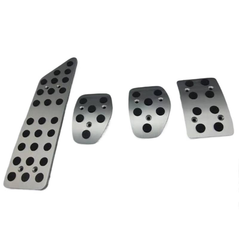 Fußstütze Bremse Edelstahl Kraftstoff Bremse Fußstütze Pedal at/MT Für Citroen Für C5 Bremspedal Pad Bremse Pedalkappen(MT) von Fbxmjoa