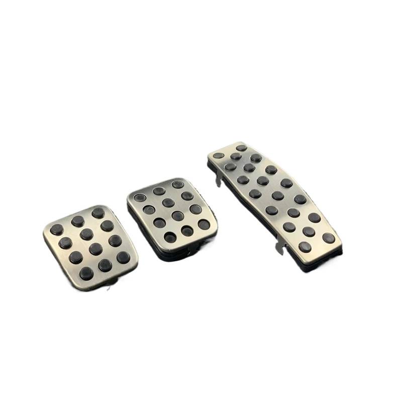 Fußstütze Bremse Für Chevrolet Aveo Für Sonic 2010-2016 MT at Auto Styling Edelstahl Gas Bremse Kupplung Pedal Abdeckung Pad Platte Bremse Pedalkappen(Manual 3piece) von Fbxmjoa