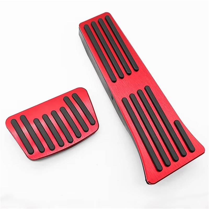 Fußstütze Bremse Für Hyundai Für Tucson NX4 2021 2022 2023 2024 Auto Kraftstoff Gaspedal Bremspedal Abdeckung Fußstütze Pedal rutschfeste Unterlage Bremse Pedalkappen(2piece Red) von Fbxmjoa