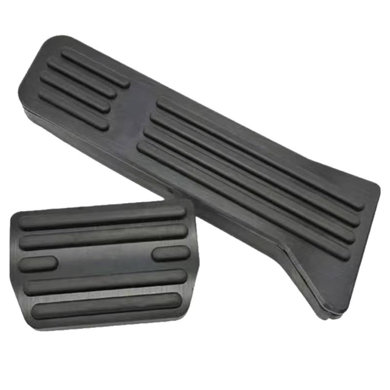 Fußstütze Bremse Für Volvo EX30 2024 2025 Autopedalauflage rutschfeste Edelstahl-Pedalplatte Aluminiumlegierung Gummibremsabdeckung Bremse Pedalkappen(Black) von Fbxmjoa