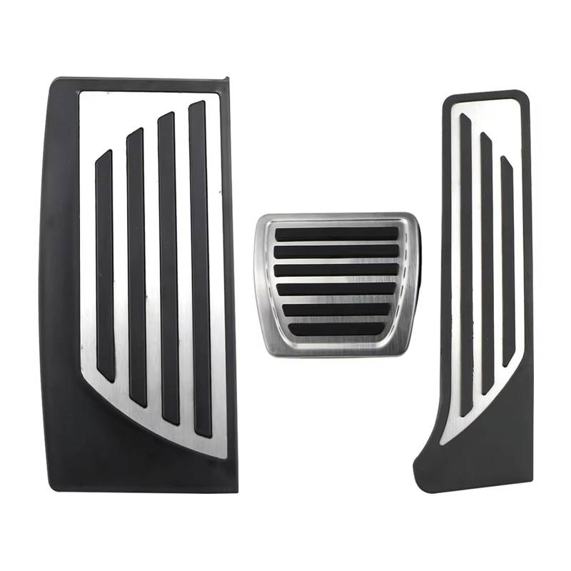 Fußstütze Bremse LHD-Autopedalabdeckung für Alfa für Romeo für Giulia Stilfserjoch 2016 2017 2018 2019–2023 Pedale Gasbeschleunigerbremse Bremse Pedalkappen(3piece for Giulia) von Fbxmjoa