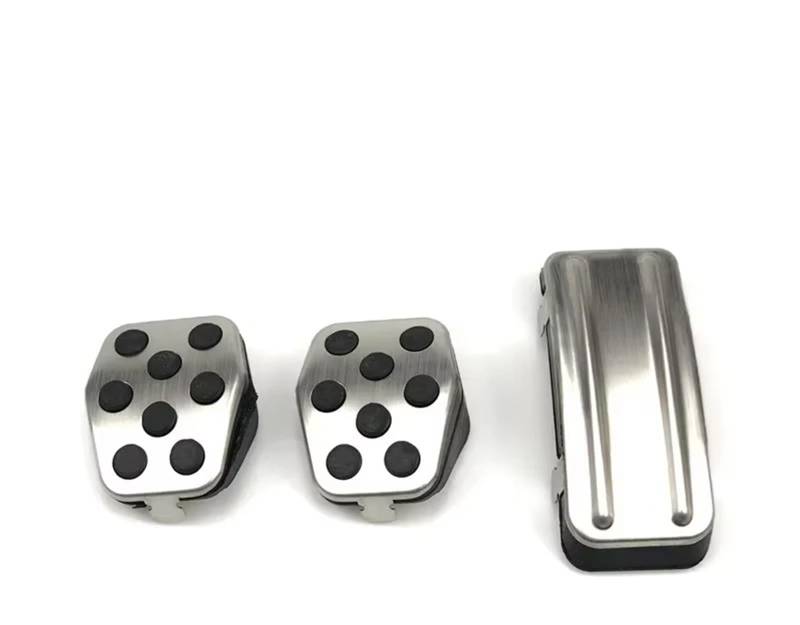 Fußstütze Bremse Set Bremspedale Rest Fußpedalabdeckungen für Mazda 3 2011 2012 2013 2014 2015 Bremspedalauflage Auto Fußpedal Bremse Pedalkappen(C Type MT 3piece) von Fbxmjoa