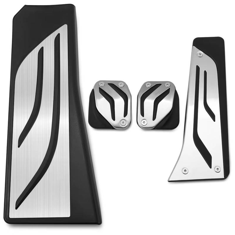 Fußstütze Bremse at & MT Gas Bremse Kupplung Fußstütze Pedal Pad Für 5 6 7 Serie E65 E67 E68 F01 F02 F10 F11 F07 F12 F13 2001-2016 Bremse Pedalkappen(LHD MT Full Set 4piece) von Fbxmjoa