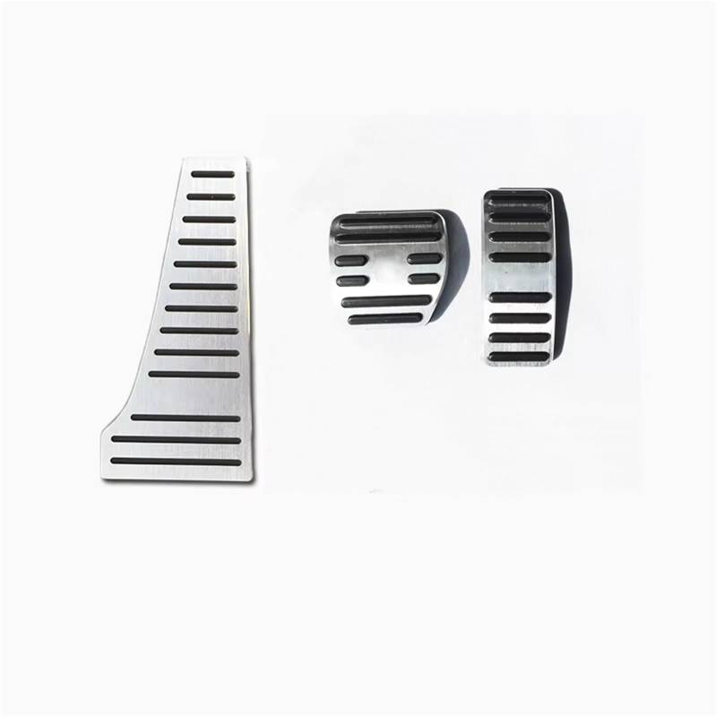 Fußstütze Bremse rutschfeste Gaspedalabdeckung aus Aluminiumlegierung für Smart für Forfour für Fortwo 453 451 Bremse Pedalkappen(453-3 Piece) von Fbxmjoa