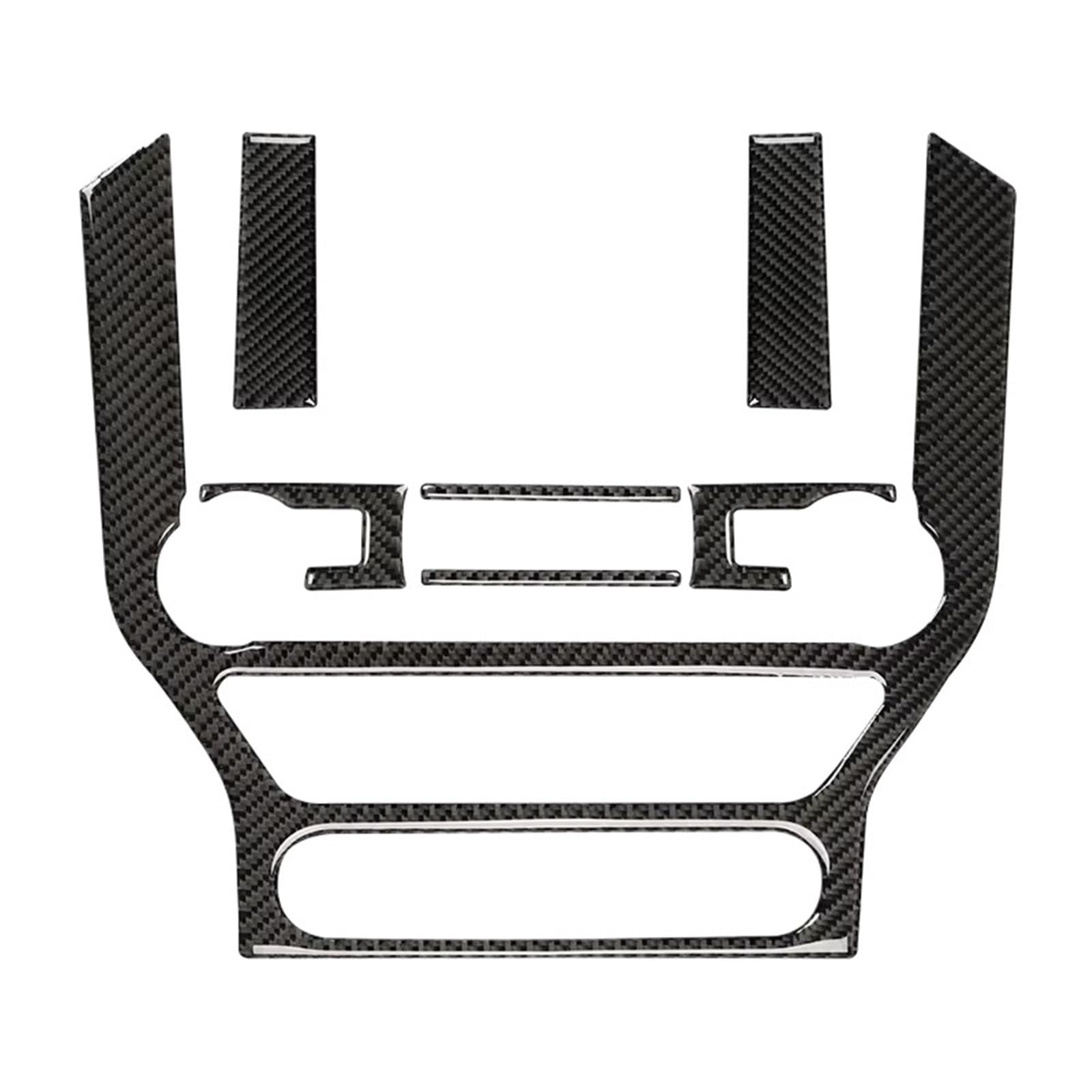 Kohlefaser Innenbereich Carbon Fiber Innen Für Ford Für Mustang GT 2015-2021 Auto GPS Navigation Trim Rahmen Multi-media Konsole Dekoration Aufkleber Aufkleber Auto Aufkleber Innenbereich(A set(Black) Kohlefaser Innenbereich Carbon Fiber Innen Für Ford Für Mustang GT 2015-2021 Auto GPS Navigation Trim Rahmen Multi-media Konsole Dekoration Aufkleber Aufkleber Auto Aufkleber Innenbereich(A set(Black) von Fbxmjoa