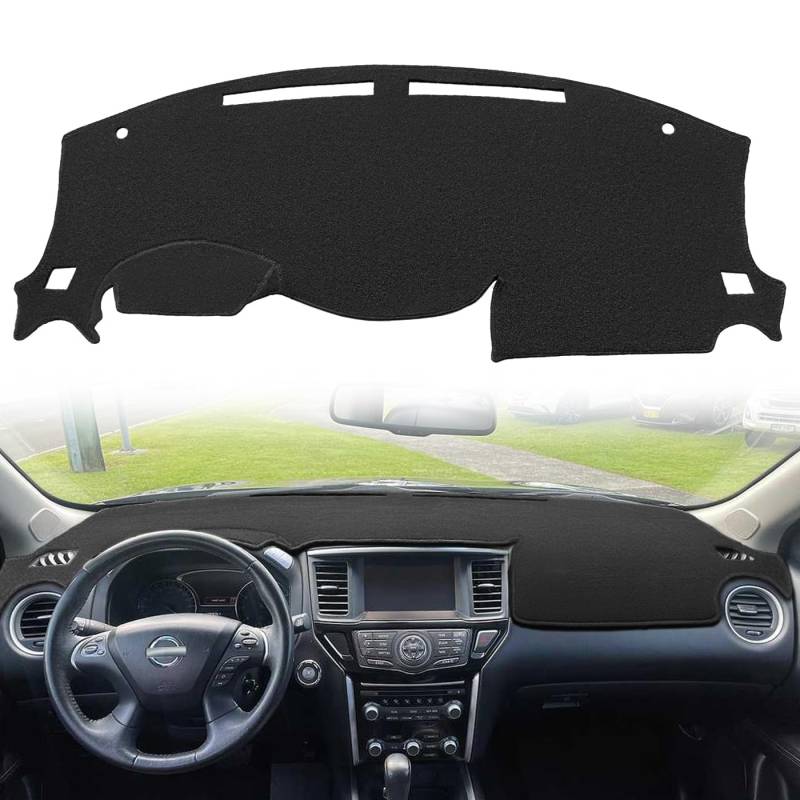 Fcovergurus Armaturenbrett-Abdeckmatte, passgenau für Nissan Pathfinder 2013-2020, Armaturenbrett-Abdeckungspad, Teppichschutz (schwarz) F157 von Fcovergurus