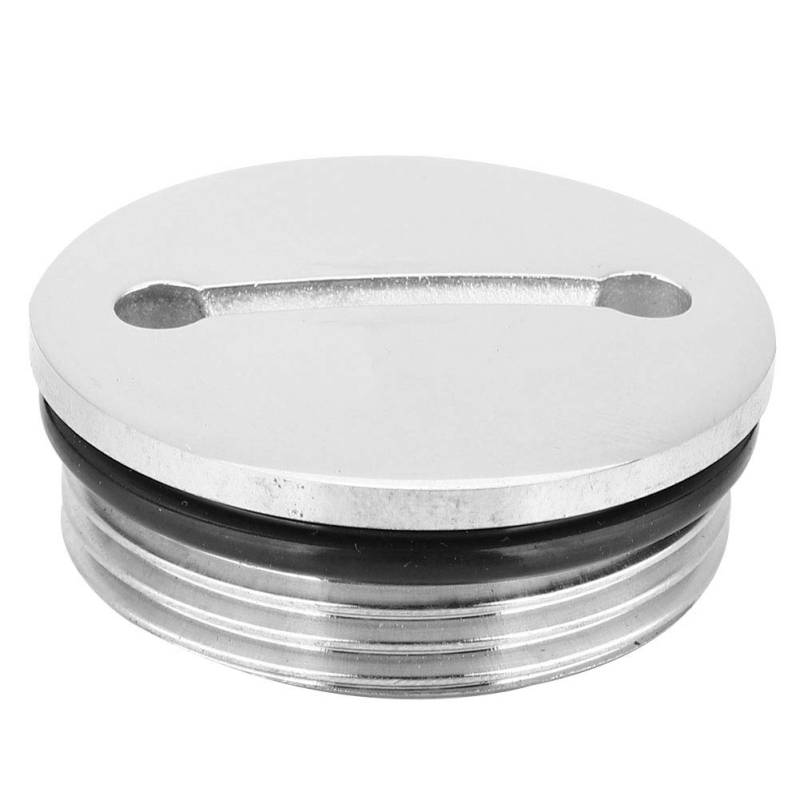 Bootstankdeckel, Edelstahl 316 SS Oberfläche poliert Ersatzdeckel und Kette für Boot Wohnwagen RV Yacht (Gewindedurchmesser ist 40mm, Durchmesser der Endkappe ist 44mm) von Fdit