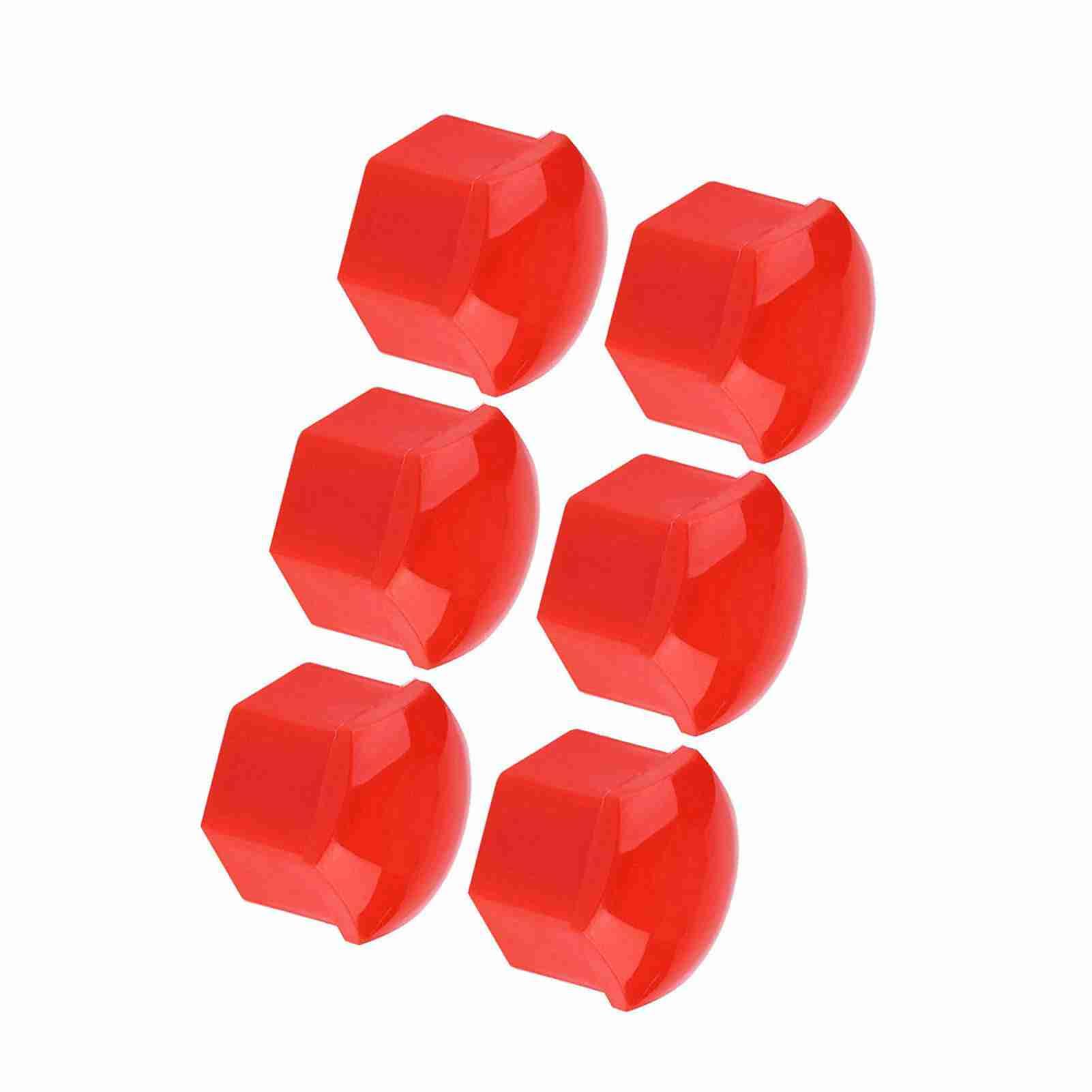 Fdit Langlebige Autoradmutterkappen Easy Installation 20pcs 19mm Auto Hub Schraubenabdeckungsschraube für die Raddekoration (Rot) von Fdit
