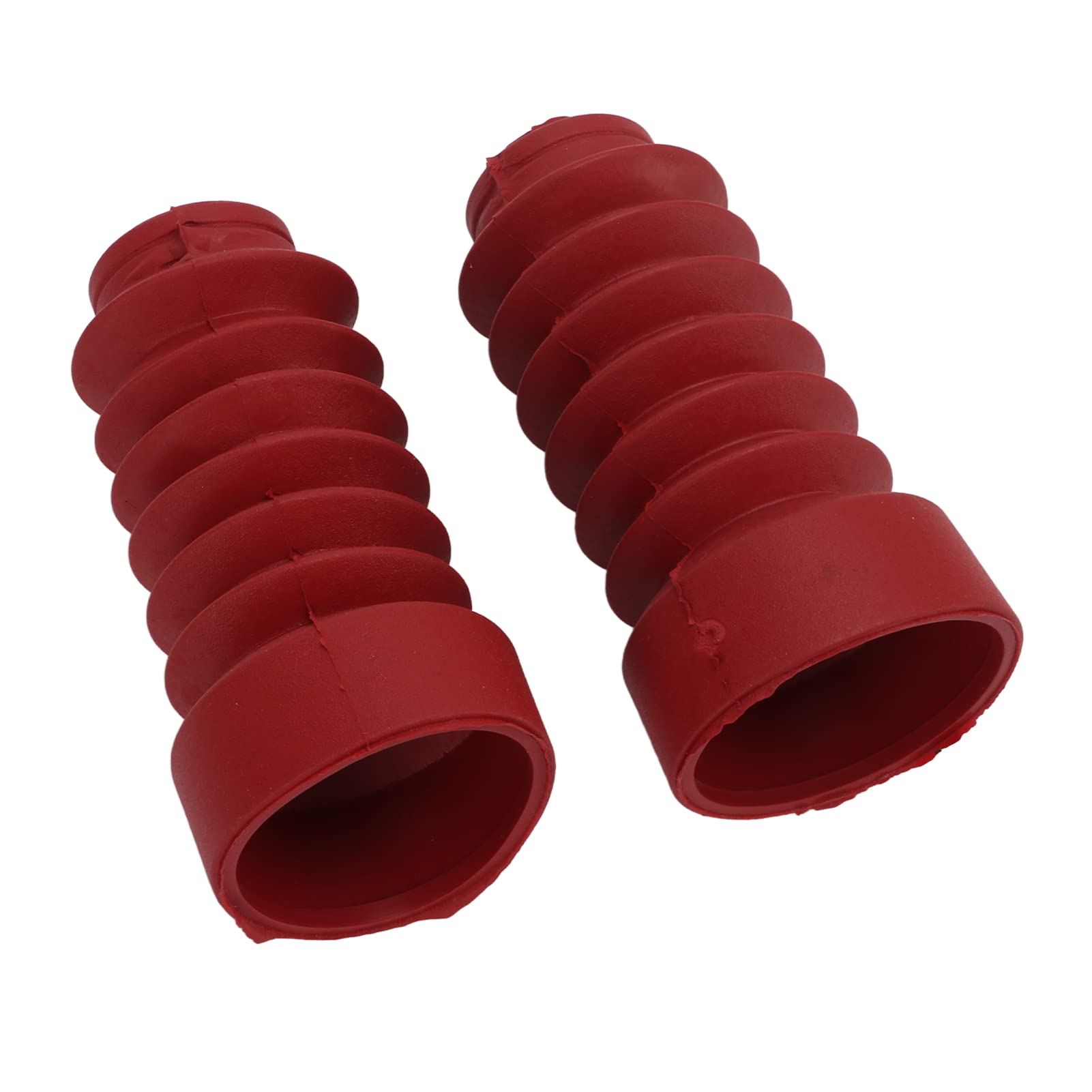 Hoch -Kompatibilitäts -Stoßdämpfer Absorber Absorber für DIO 18/27/28/34/35, Vordere Gabelabdeckung für Motorradliebhaber, Gummi Material (Rot) von Fdit
