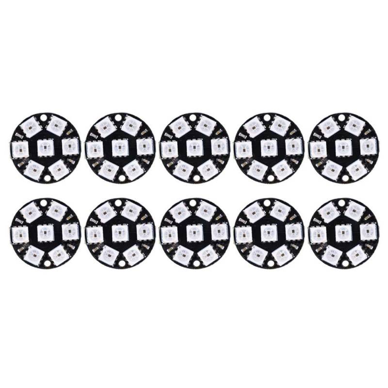 LED-Ringlampe, 7 Bit WS2812 5050 RGB Integriertes Vollfarben-RGB mit integrierten Treibern, integriertes Farblicht von Fdit
