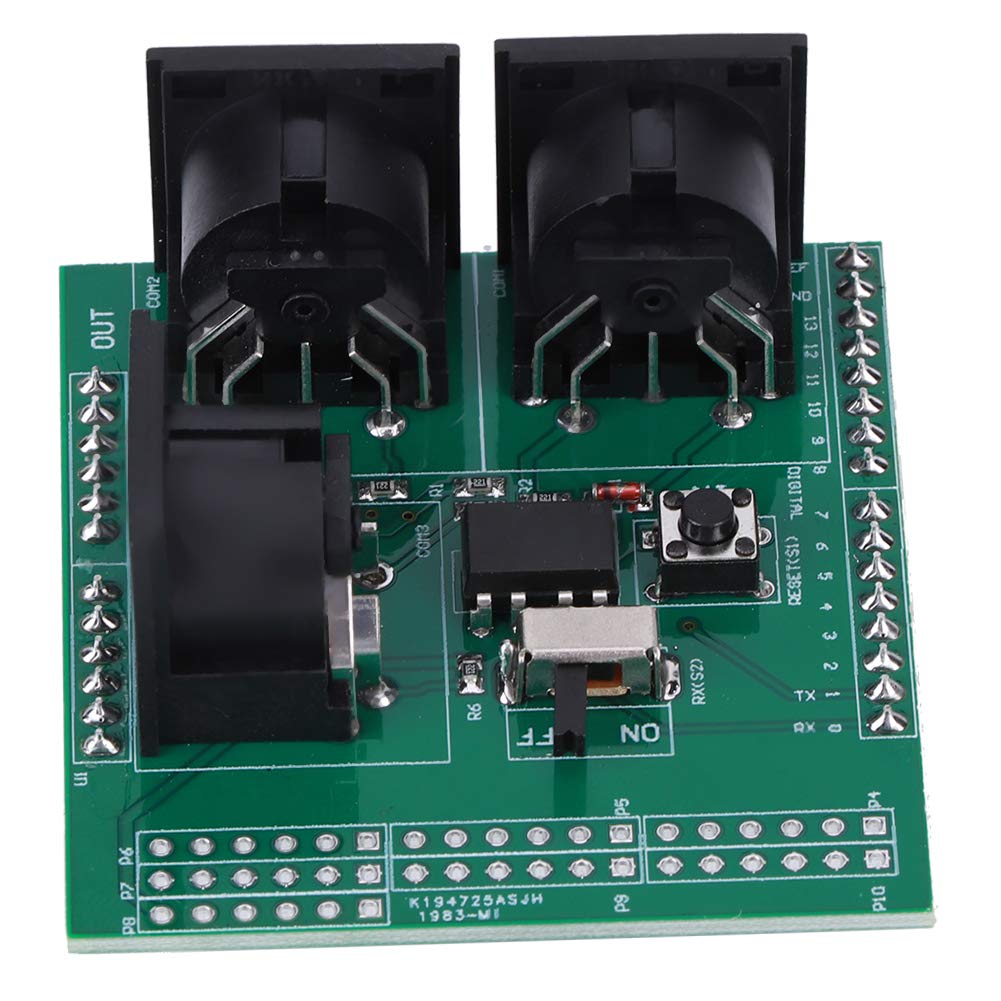 MIDI Shield Breakout Board, 3 Rechtwinklige MIDI Buchse Seriell zum MIDI Modul mit 2,54mm-Pin Header für R3 AVI PIC Digital Interface Adapter MIDI Shield Breakout Board, 3 Rechtwinklige MIDI Buchse Seriell zum MIDI Modul mit 2,54mm-Pin Header für R3 AVI PIC Digital Interface Adapter von Fdit