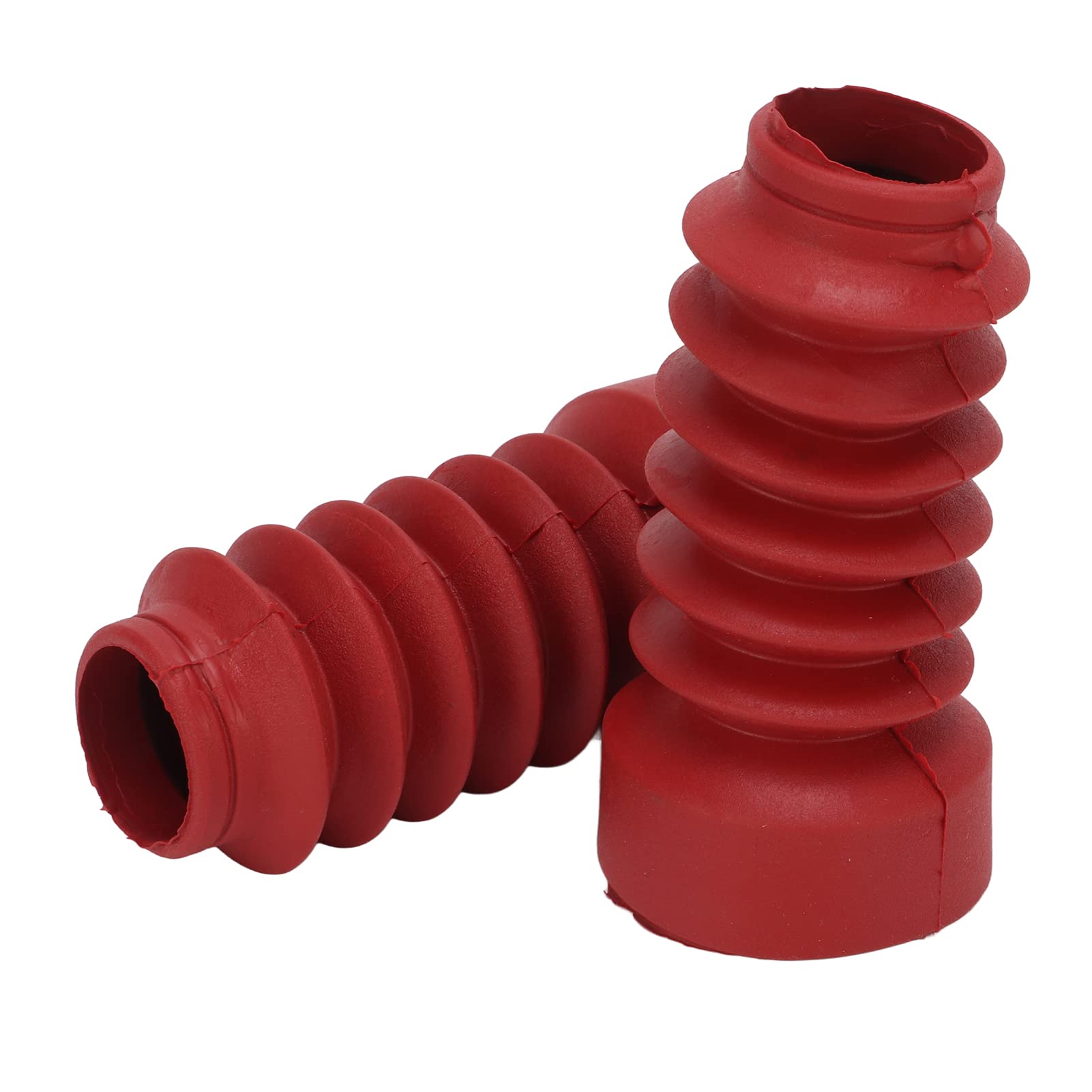 Motorrad -Stoßdämpfer -Staubbedeckung Gummi Set für DIO 18.02.28/34/35, Starker Schutz für die Frontgabel (Rot) von Fdit